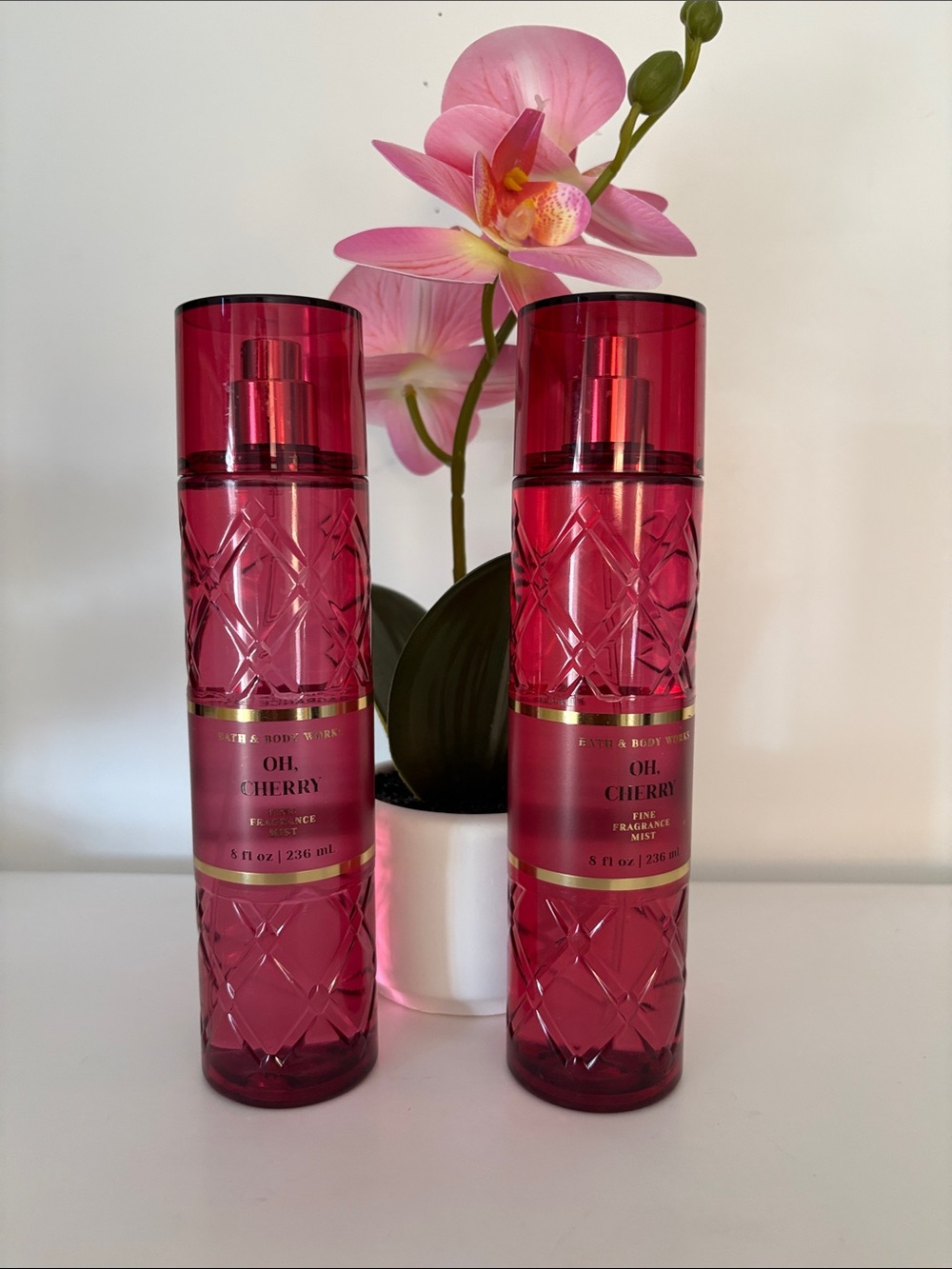 Bath and Body Works OH CHERRY Luxury Fragrance Mist Duo